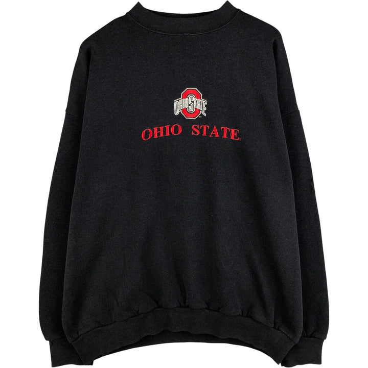 Vintage 1990'S TSI Ohio State University college sweatshirt, size XL, men's unclear black type Vintage Second Hand