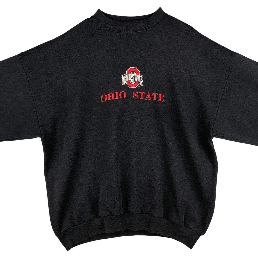Vintage 1990'S TSI Ohio State University college sweatshirt, size XL, men's unclear black type Vintage Second Hand