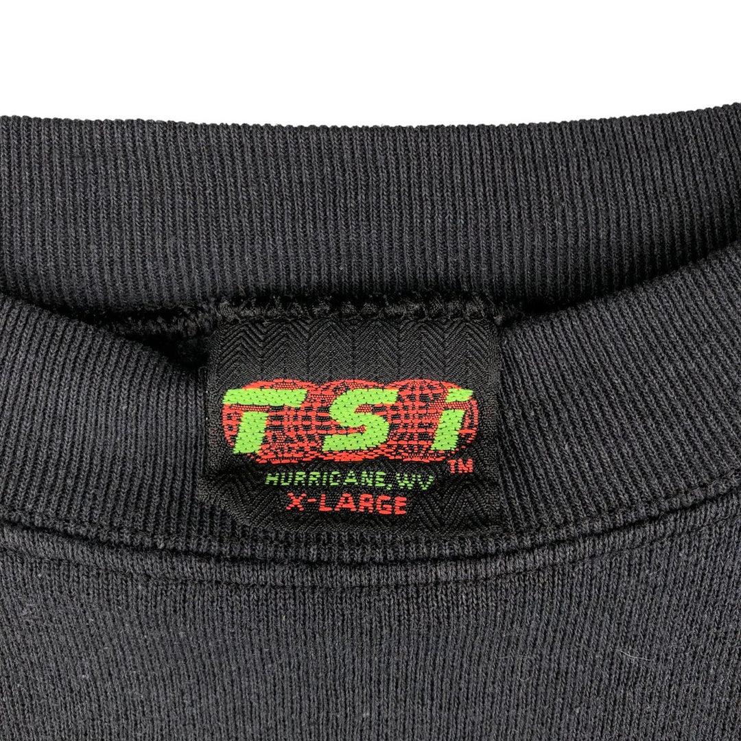 Vintage 1990'S TSI Ohio State University college sweatshirt, size XL, men's unclear black type Vintage Second Hand
