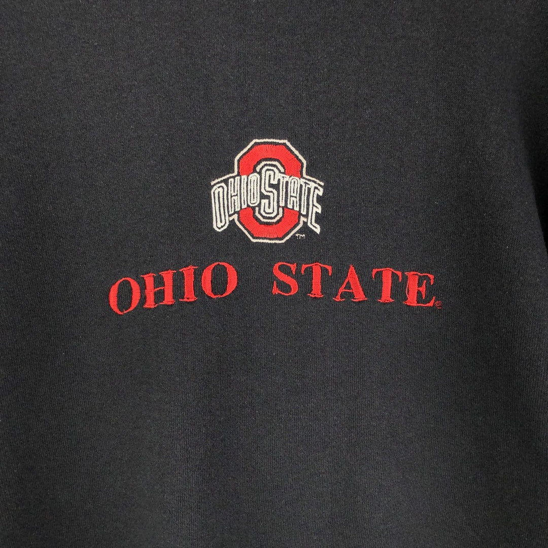 Vintage 1990'S TSI Ohio State University college sweatshirt, size XL, men's unclear black type Vintage Second Hand