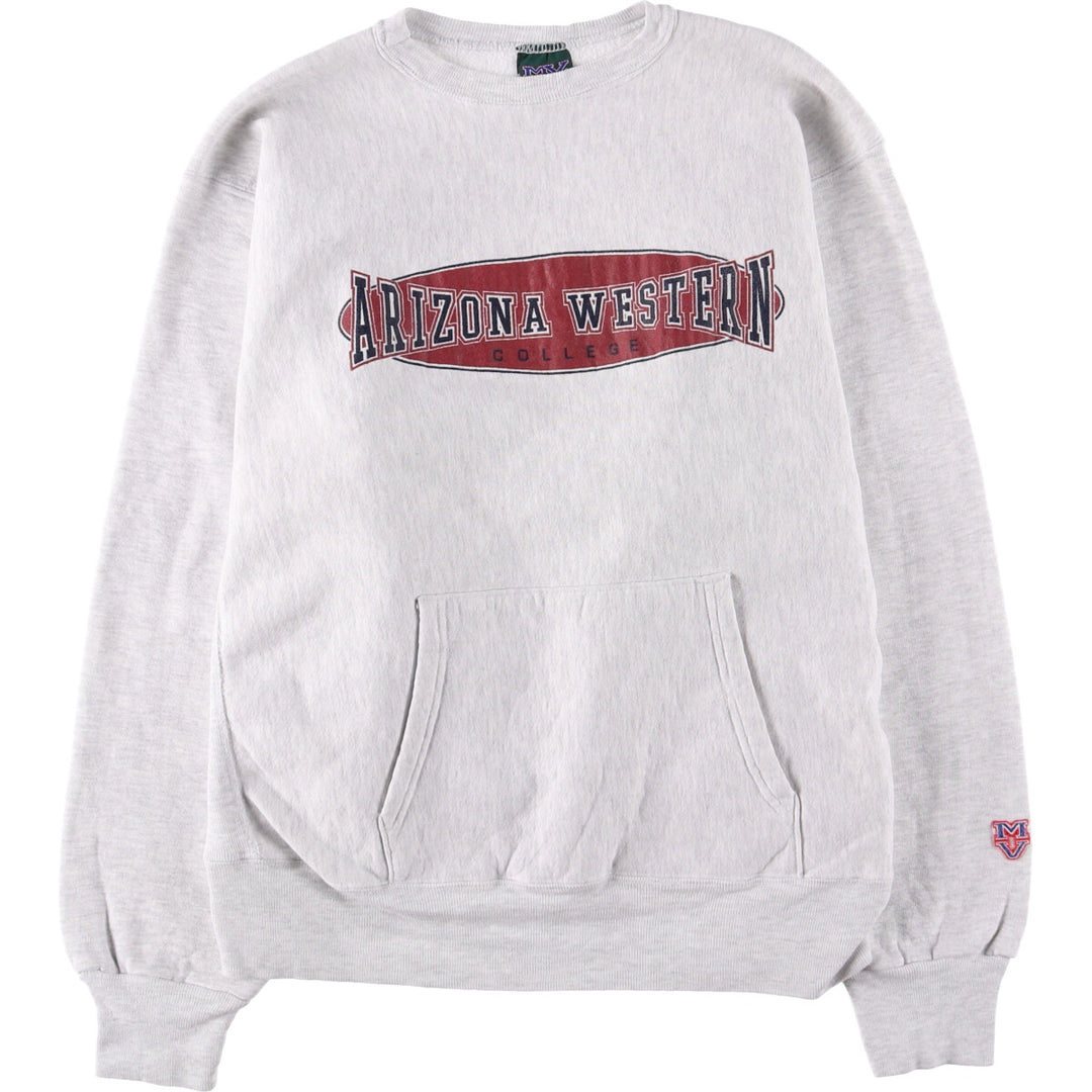 Vintage 90'S MV SPORT PRO WERVE college sweatshirt, made in the USA, men's size XL cotton gray type Vintage Second Hand