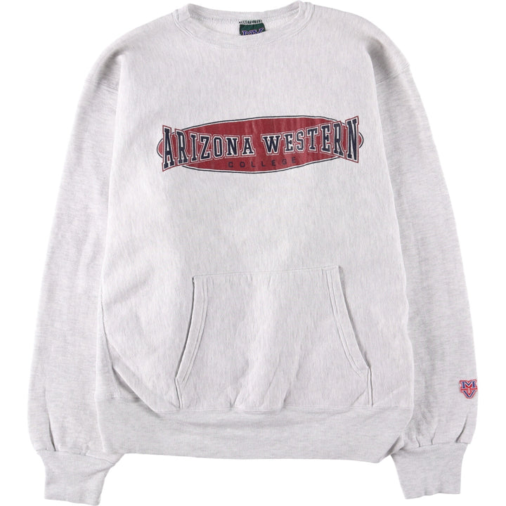 Vintage 90'S MV SPORT PRO WERVE college sweatshirt, made in the USA, men's size XL cotton gray type Vintage Second Hand