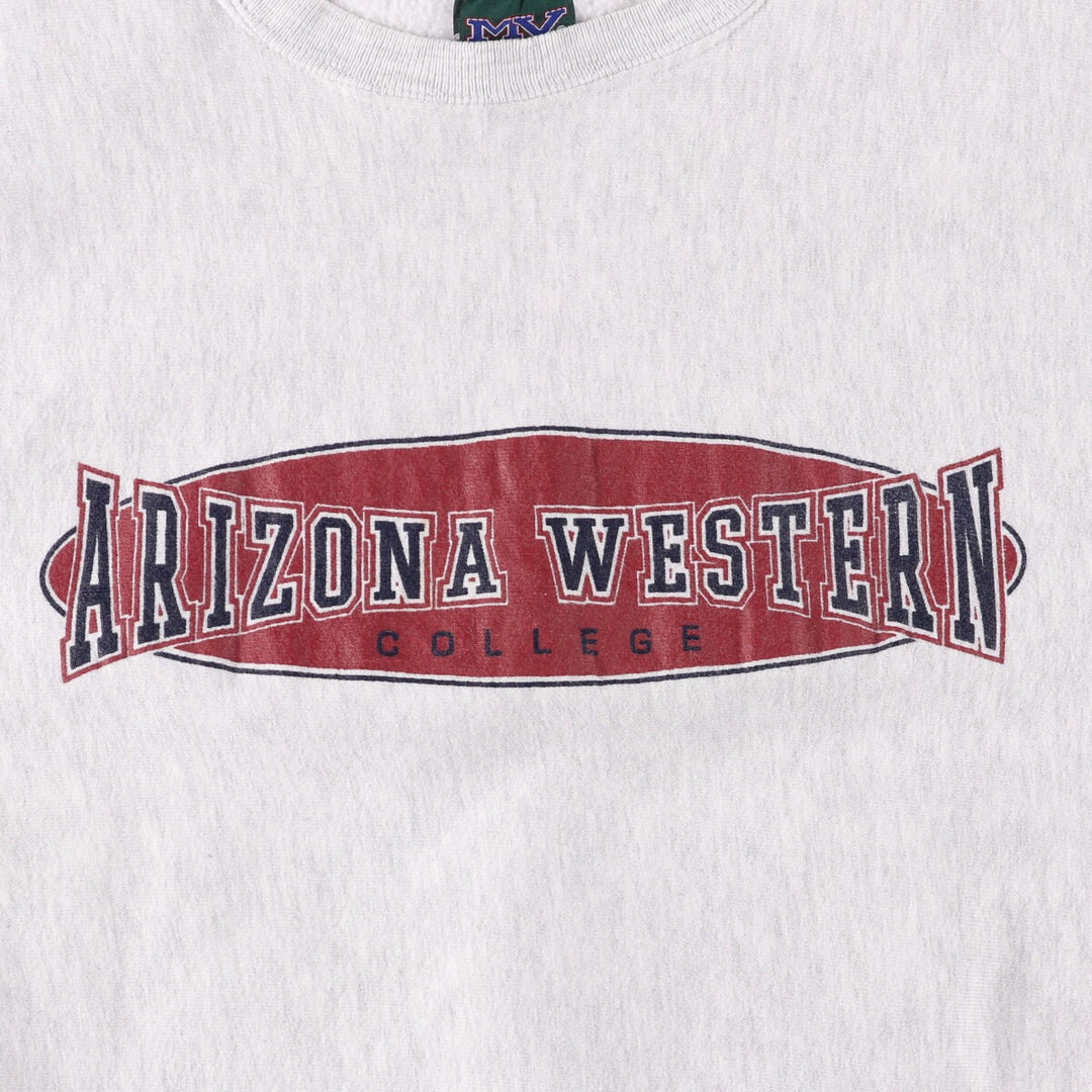 Vintage 90'S MV SPORT PRO WERVE college sweatshirt, made in the USA, men's size XL cotton gray type Vintage Second Hand