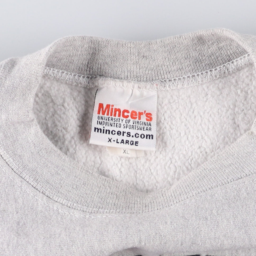 Vintage 1990'S Mincers Harvard University College Sweatshirt, Men's Size XL cotton gray type Vintage Second Hand