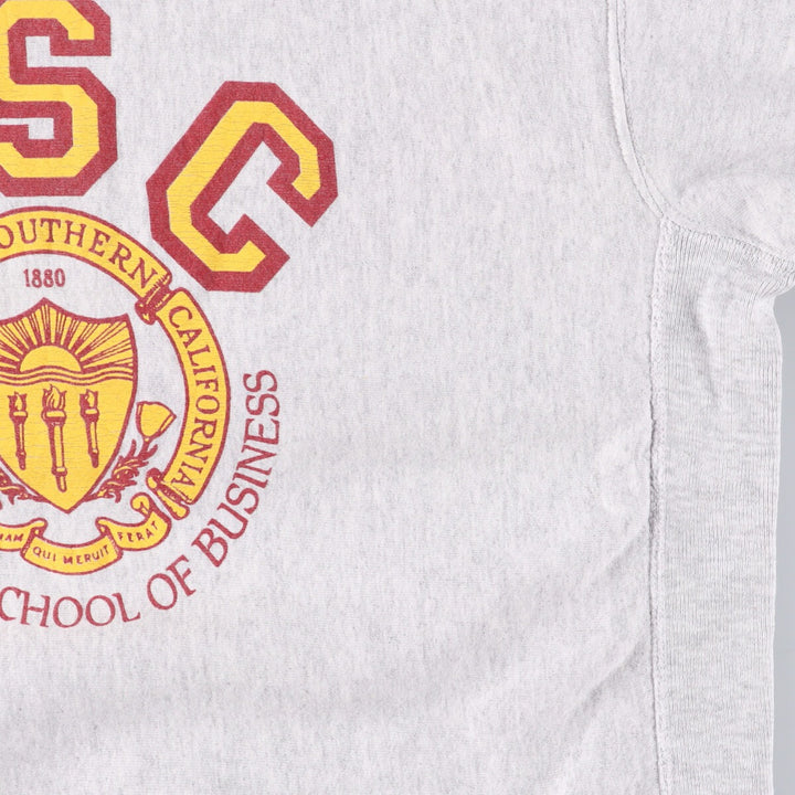 Vintage 90'S SOFFE SUPER SWEATS college sweatshirt, made in the USA, size L, men's cotton gray type Vintage Second Hand
