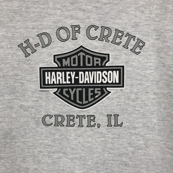 Vintage 1990'S Harley-Davidson Advertising Sweatshirt, Made in USA, Men's XL cotton gray type Vintage Second Hand