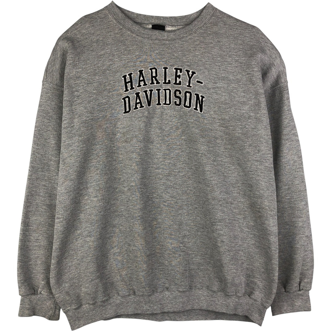 Vintage 1990'S Harley-Davidson Advertising Sweatshirt, Made in USA, Men's XXL cotton gray type Vintage Second Hand