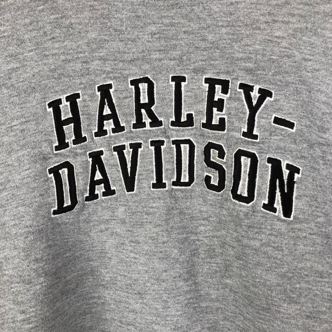 Vintage 1990'S Harley-Davidson Advertising Sweatshirt, Made in USA, Men's XXL cotton gray type Vintage Second Hand