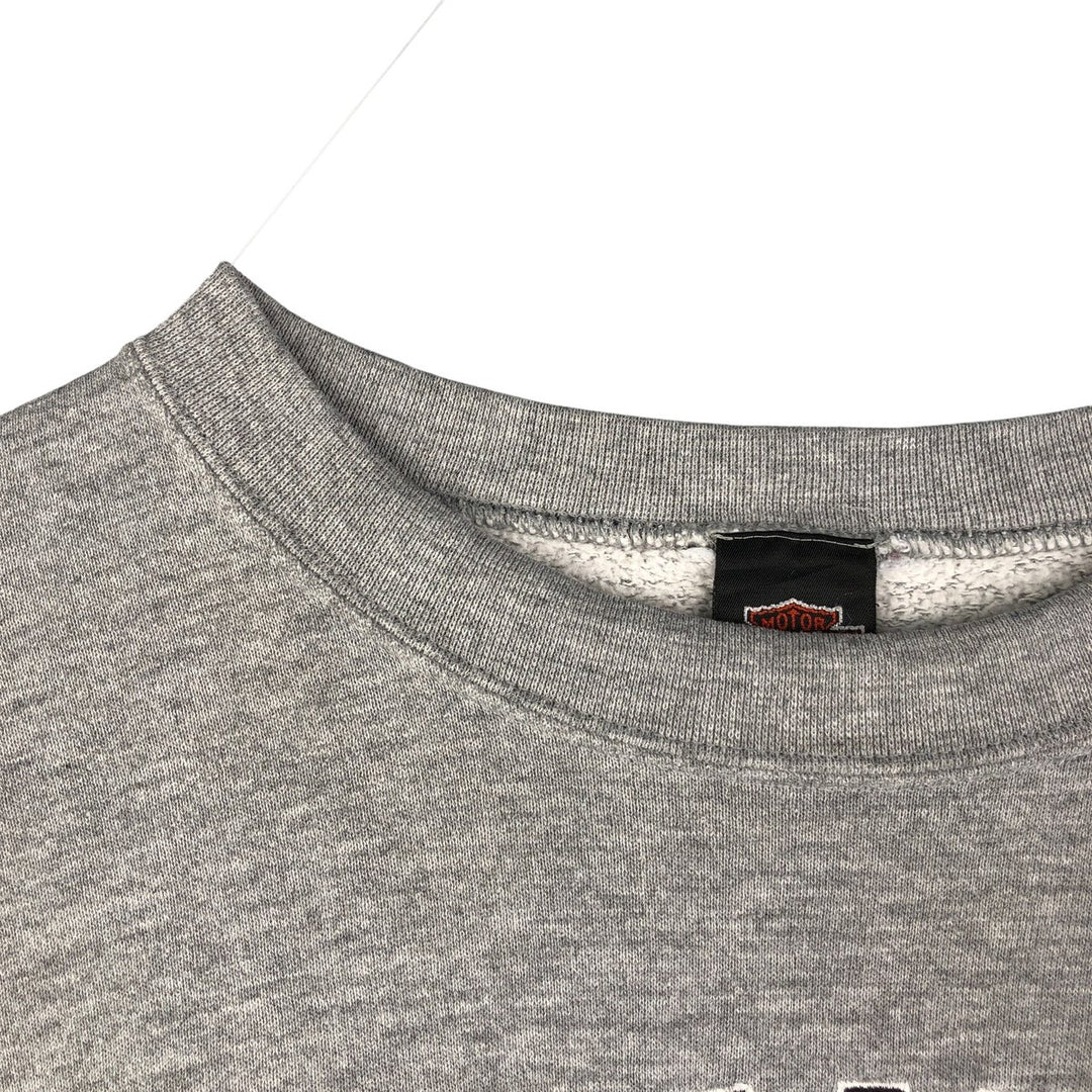 Vintage 1990'S Harley-Davidson Advertising Sweatshirt, Made in USA, Men's XXL cotton gray type Vintage Second Hand