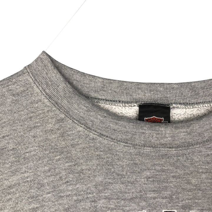 Vintage 1990'S Harley-Davidson Advertising Sweatshirt, Made in USA, Men's XXL cotton gray type Vintage Second Hand