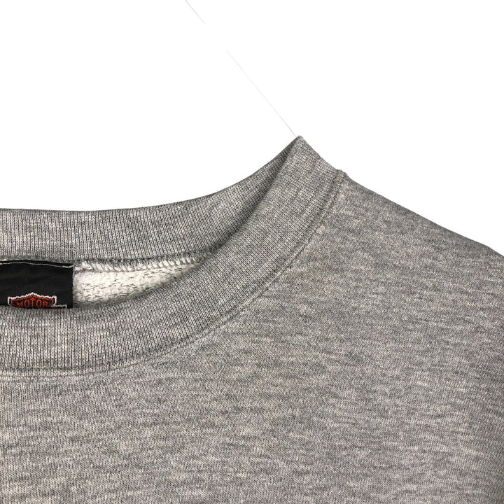 Vintage 1990'S Harley-Davidson Advertising Sweatshirt, Made in USA, Men's XXL cotton gray type Vintage Second Hand