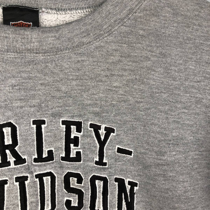 Vintage 1990'S Harley-Davidson Advertising Sweatshirt, Made in USA, Men's XXL cotton gray type Vintage Second Hand