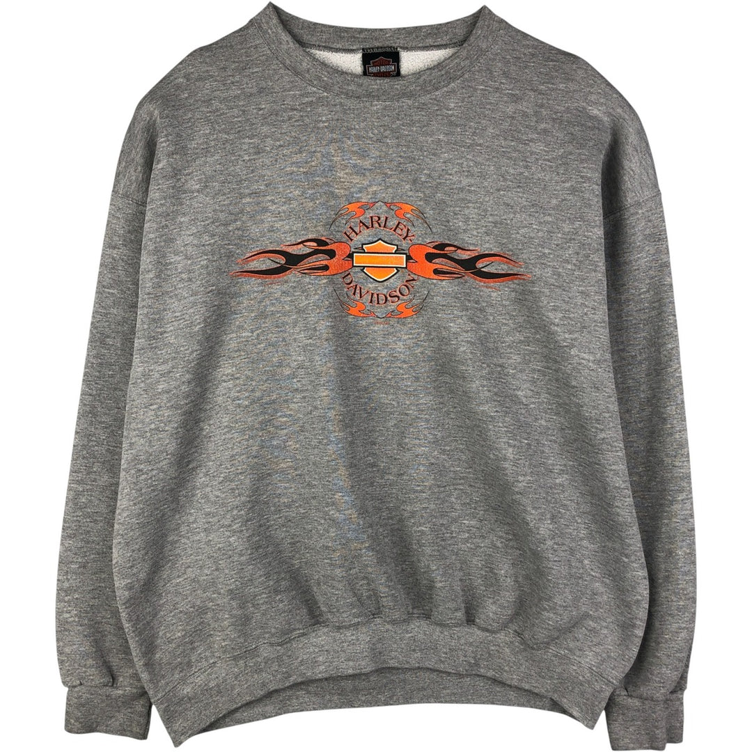 2000'S Harley-Davidson Tribal Advertising Sweatshirt, Men's XXL unclear gray type Vintage Second Hand