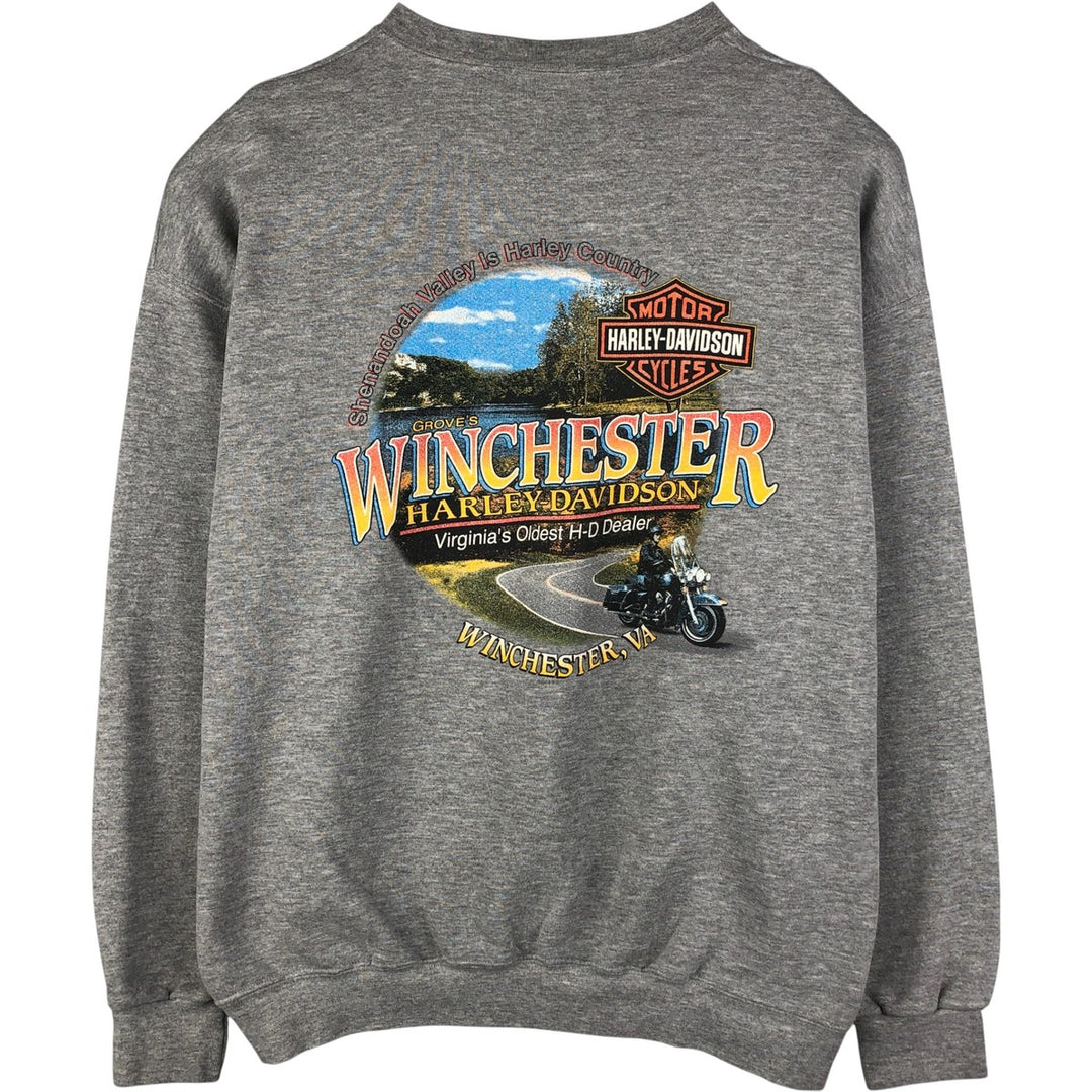 2000'S Harley-Davidson Tribal Advertising Sweatshirt, Men's XXL unclear gray type Vintage Second Hand