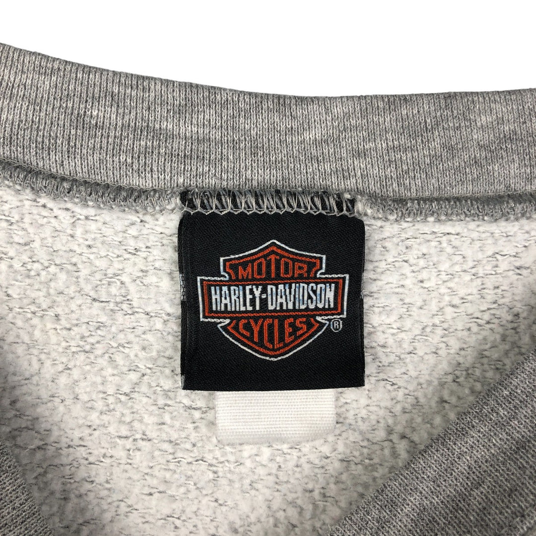 2000'S Harley-Davidson Tribal Advertising Sweatshirt, Men's XXL unclear gray type Vintage Second Hand