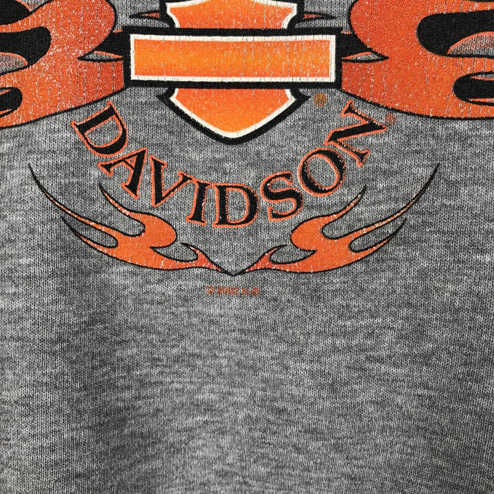 2000'S Harley-Davidson Tribal Advertising Sweatshirt, Men's XXL unclear gray type Vintage Second Hand