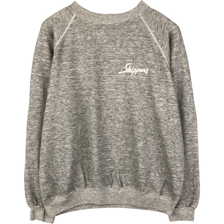 Vintage 1980'S Hanes blue tag advertising sweatshirt, made in the USA, men's size XL cotton gray type Vintage Second Hand