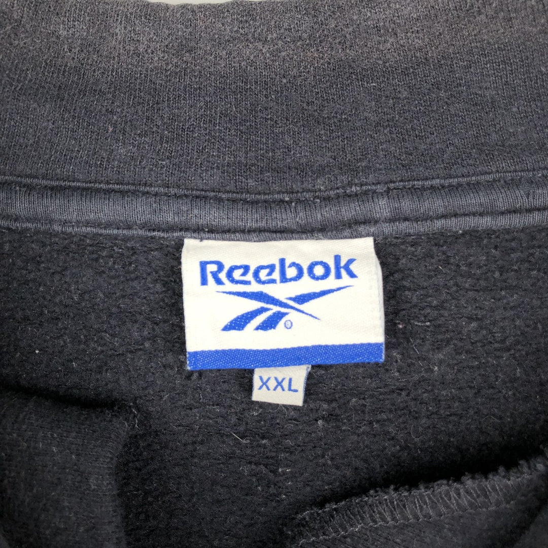 2000s~ Reebok Two-Tone Half-Zip Sweatshirt, Men's XXL unclear pale white type Vintage Second Hand