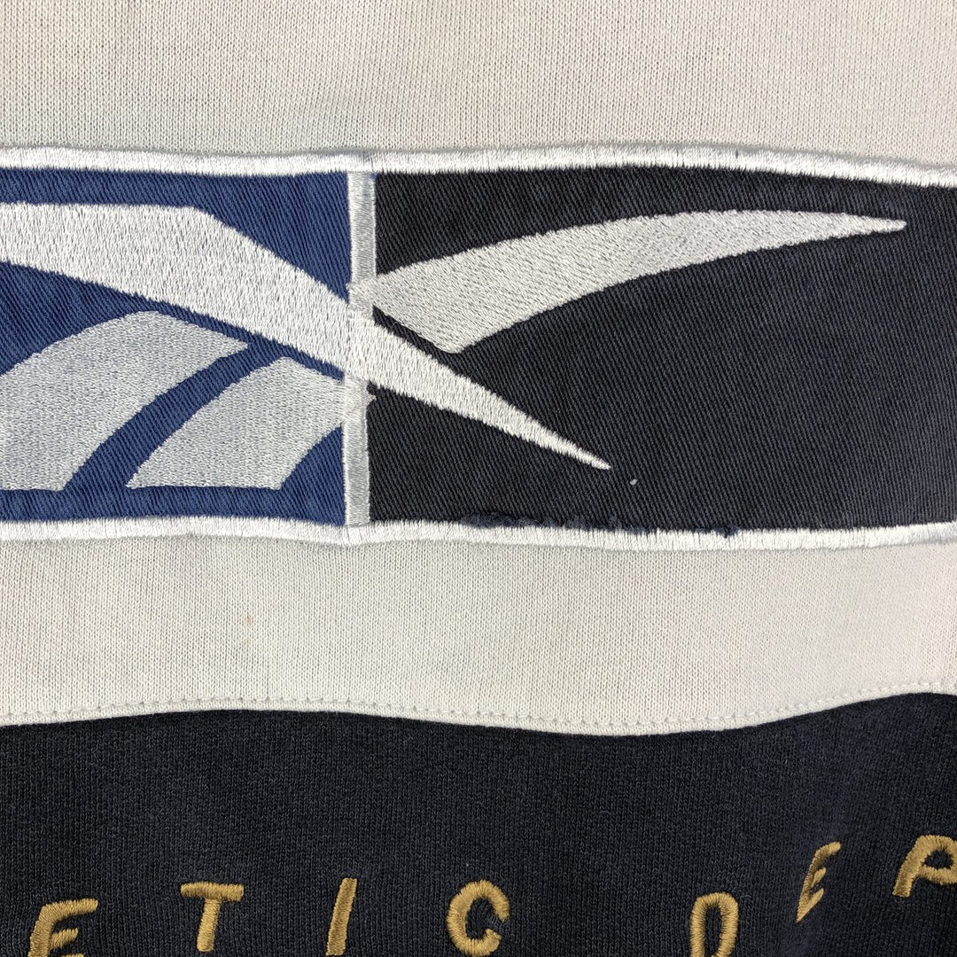 2000s~ Reebok Two-Tone Half-Zip Sweatshirt, Men's XXL unclear pale white type Vintage Second Hand