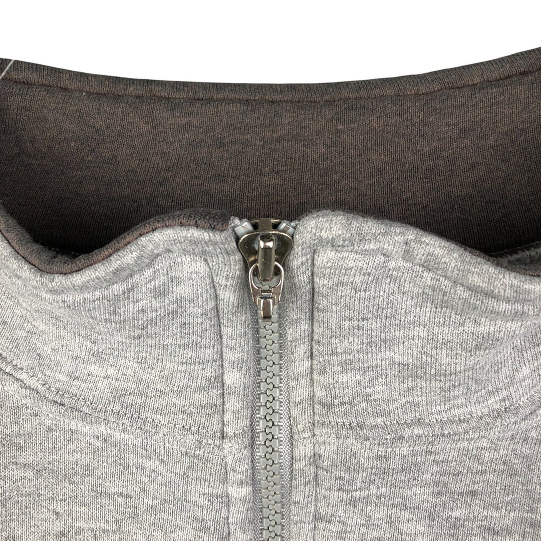 90'S Russell Half-Zip Sweatshirt, Made in USA, Men's Size L, Vintage polyester gray type Vintage Second Hand
