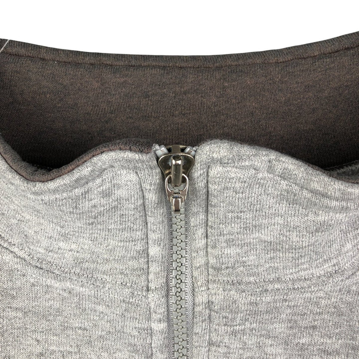 90'S Russell Half-Zip Sweatshirt, Made in USA, Men's Size L, Vintage polyester gray type Vintage Second Hand