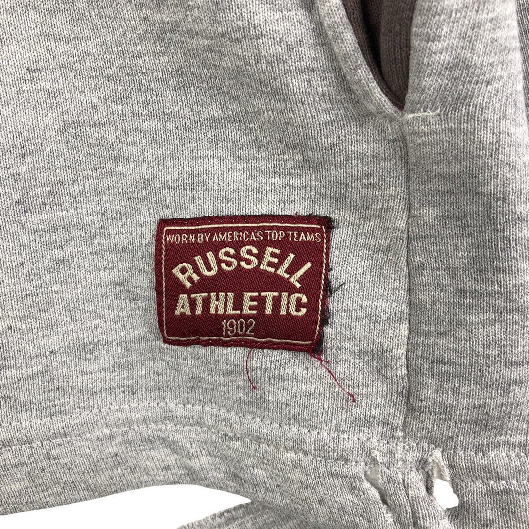 90'S Russell Half-Zip Sweatshirt, Made in USA, Men's Size L, Vintage polyester gray type Vintage Second Hand