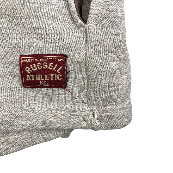 90'S Russell Half-Zip Sweatshirt, Made in USA, Men's Size L, Vintage polyester gray type Vintage Second Hand