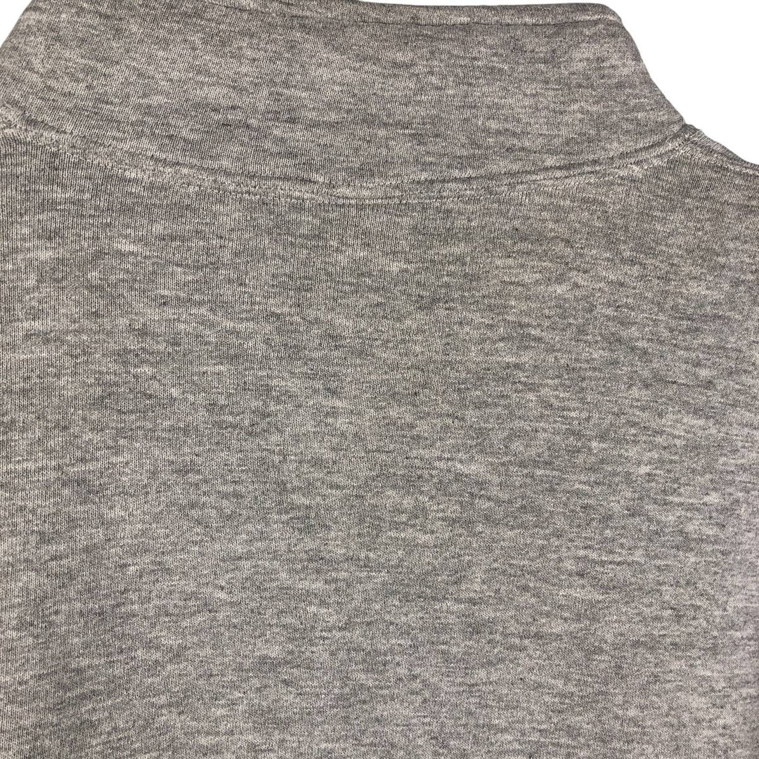 90'S Russell Half-Zip Sweatshirt, Made in USA, Men's Size L, Vintage polyester gray type Vintage Second Hand