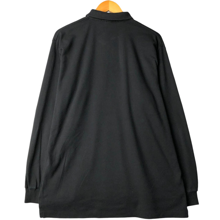Ralph Lauren POLO by Ralph Lauren long sleeve polo shirt, men's size L cotton black type Vintage Second Hand