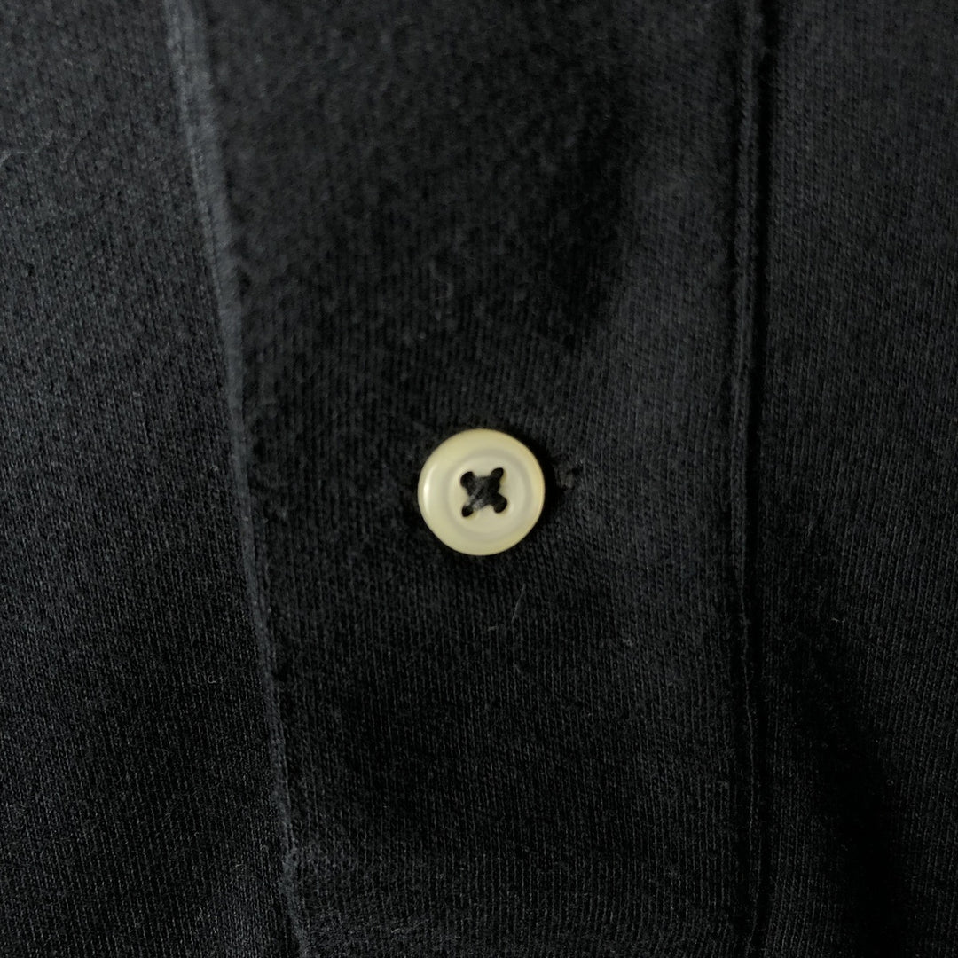 Ralph Lauren POLO by Ralph Lauren long sleeve polo shirt, men's size L cotton black type Vintage Second Hand