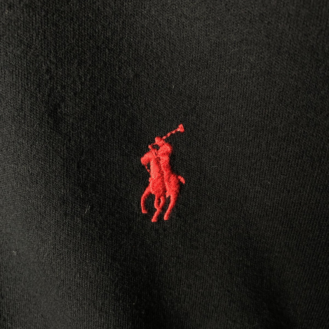 Ralph Lauren POLO by Ralph Lauren long sleeve polo shirt, men's size L cotton black type Vintage Second Hand