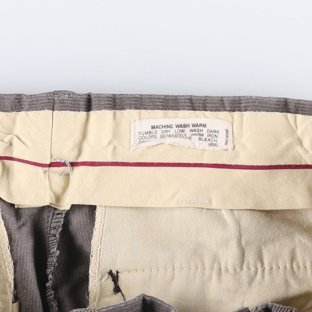 Vintage corduroy pants for men, size W33 unclear Khaki type Vintage Second Hand