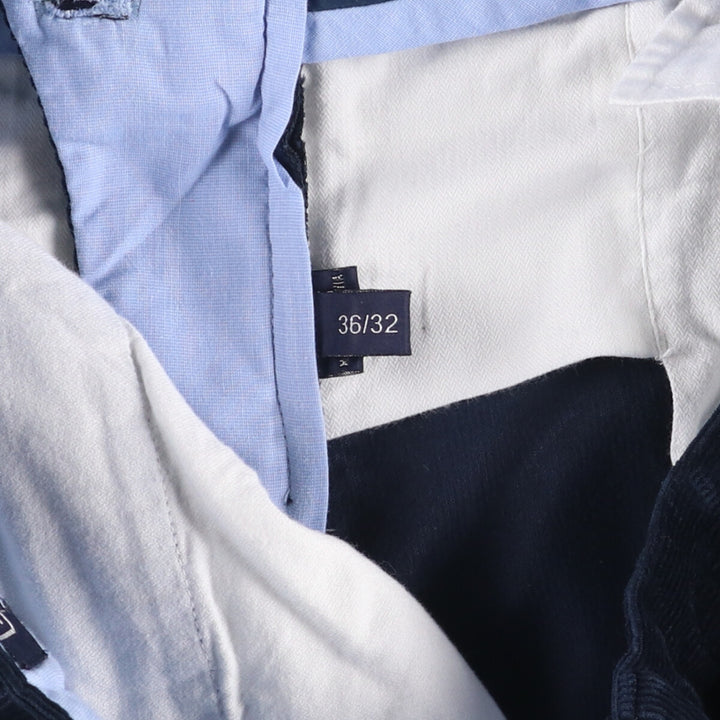 Ralph Lauren POLO by Ralph Lauren Corduroy Pants Men's W37 cotton Navy blue Vintage Second Hand