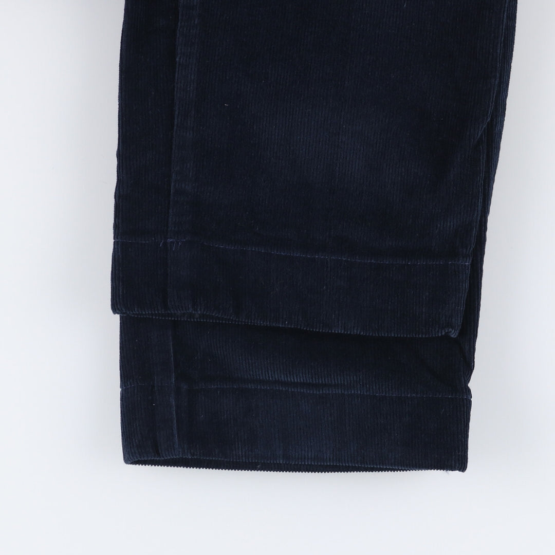 Ralph Lauren POLO by Ralph Lauren Corduroy Pants Men's W37 cotton Navy blue Vintage Second Hand