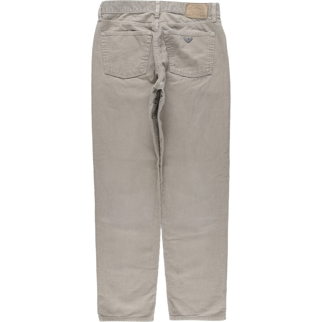 90'S Armani Jeans corduroy pants, men's, size W32, vintage cotton Beige type Vintage Second Hand
