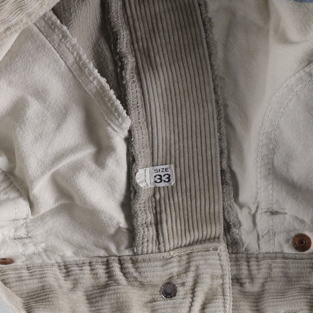 90'S Armani Jeans corduroy pants, men's, size W32, vintage cotton Beige type Vintage Second Hand