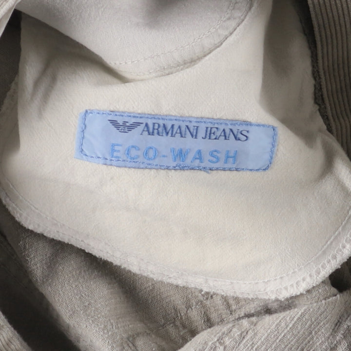 90'S Armani Jeans corduroy pants, men's, size W32, vintage cotton Beige type Vintage Second Hand