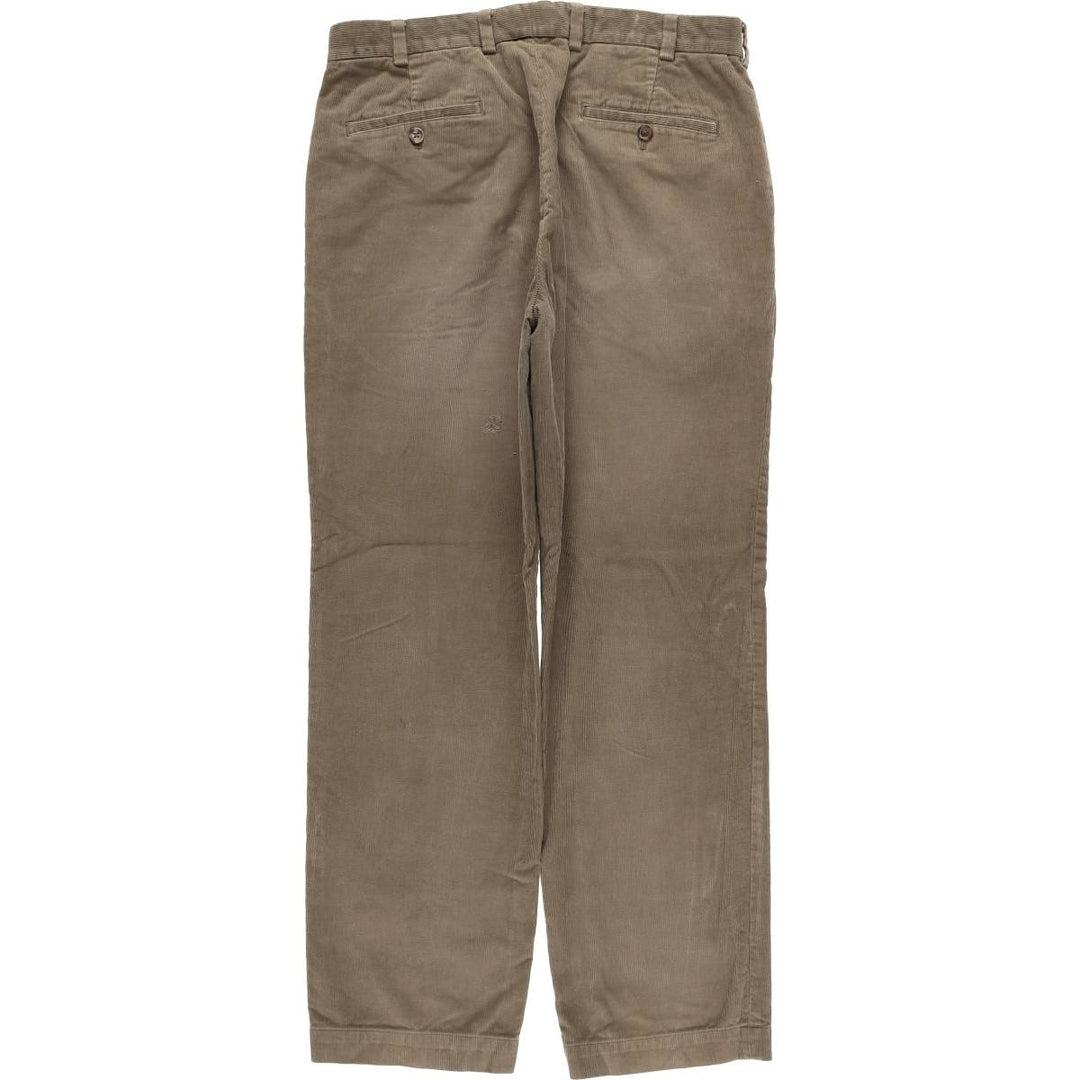 Brooks Brothers Clark Corduroy Pants, Men's, Size W34 cotton beige type brown Vintage Second Hand
