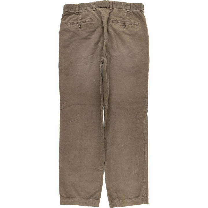 Brooks Brothers Clark Corduroy Pants, Men's, Size W34 cotton beige type brown Vintage Second Hand