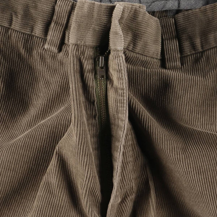 Brooks Brothers Clark Corduroy Pants, Men's, Size W34 cotton beige type brown Vintage Second Hand