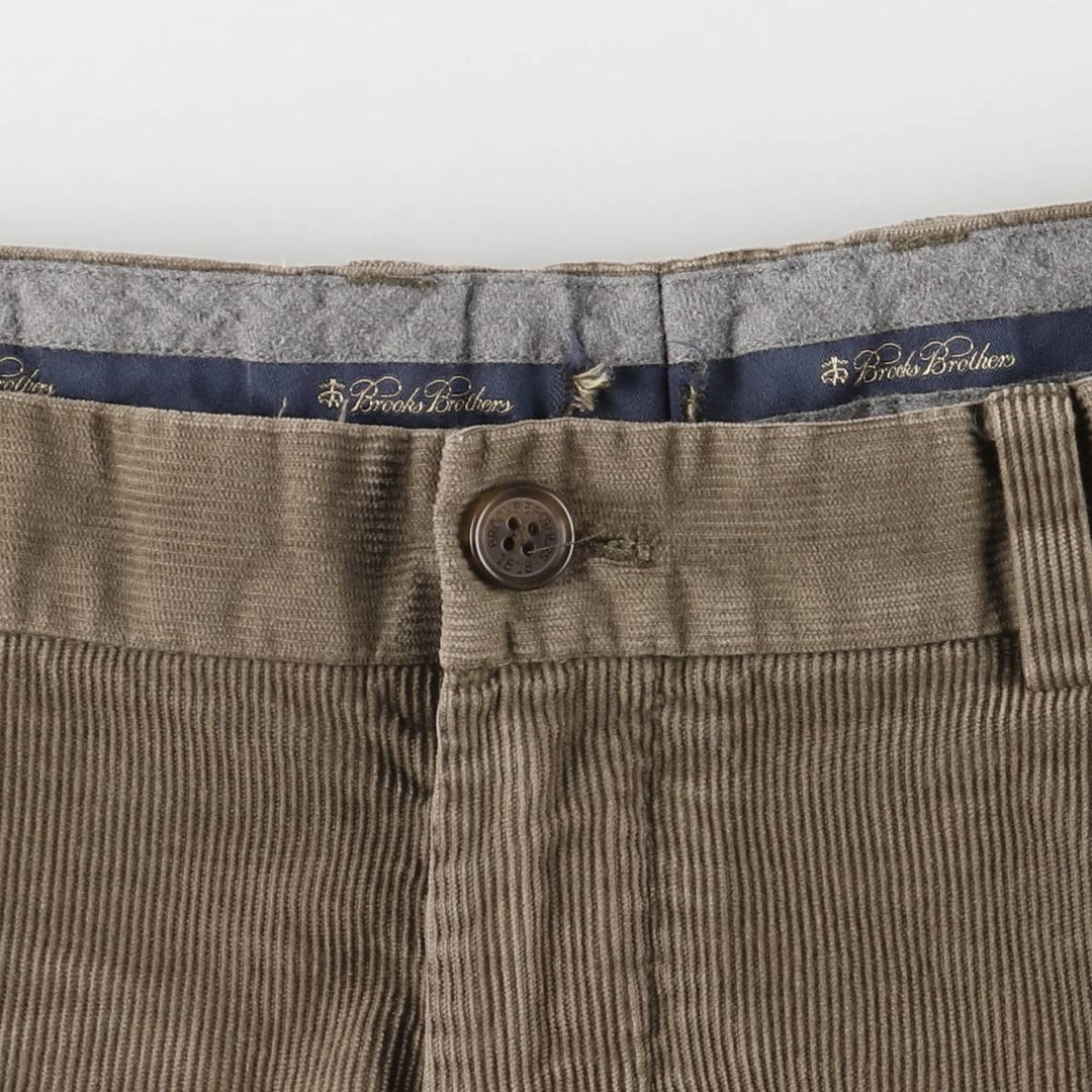 Brooks Brothers Clark Corduroy Pants, Men's, Size W34 cotton beige type brown Vintage Second Hand