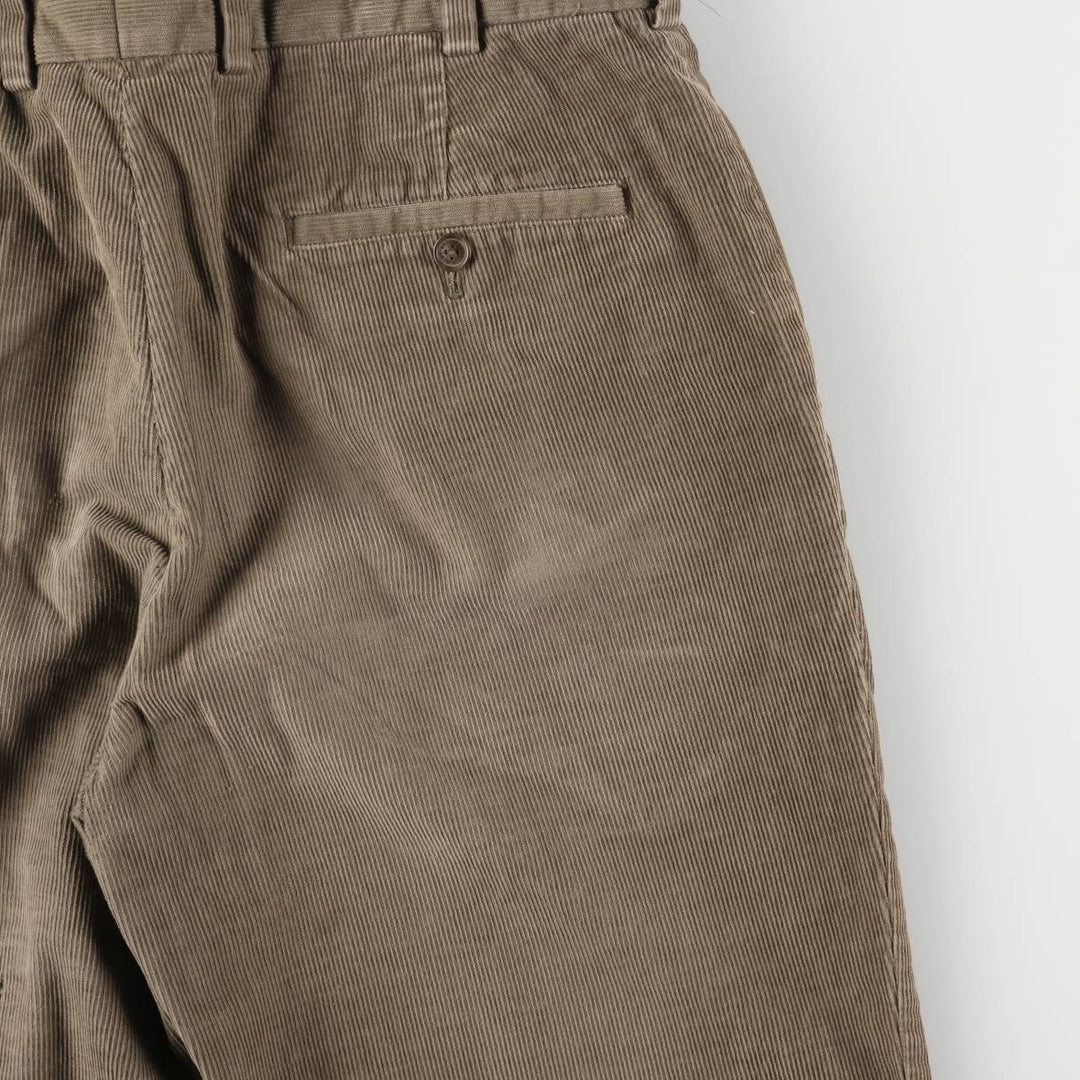 Brooks Brothers Clark Corduroy Pants, Men's, Size W34 cotton beige type brown Vintage Second Hand