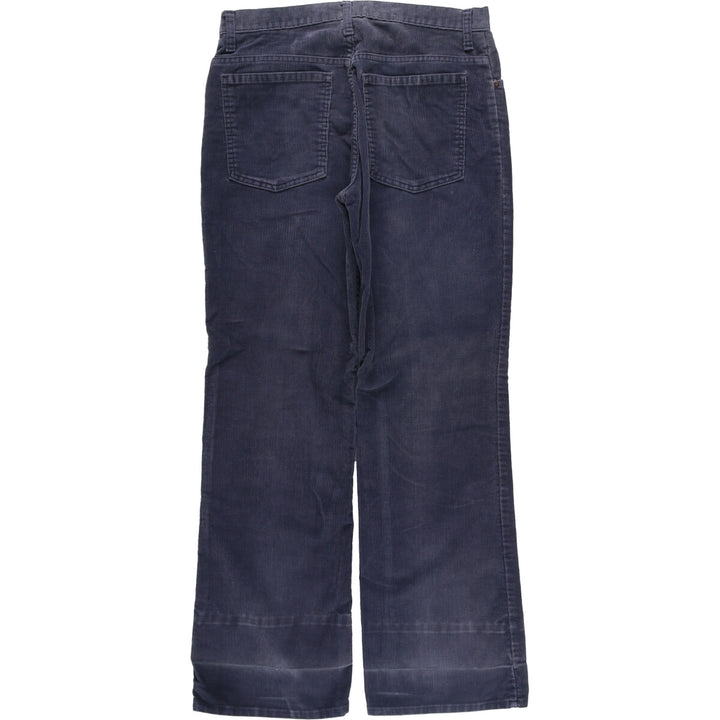 1970'S JCPenney Men's Corduroy Pants, Size W30 cotton navy blue type Vintage Second Hand