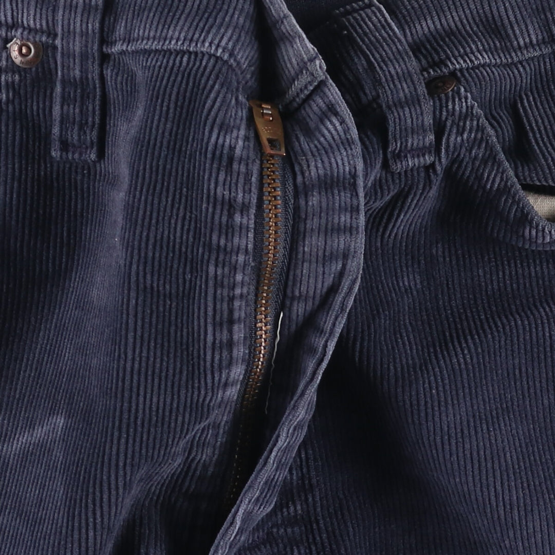 1970'S JCPenney Men's Corduroy Pants, Size W30 cotton navy blue type Vintage Second Hand