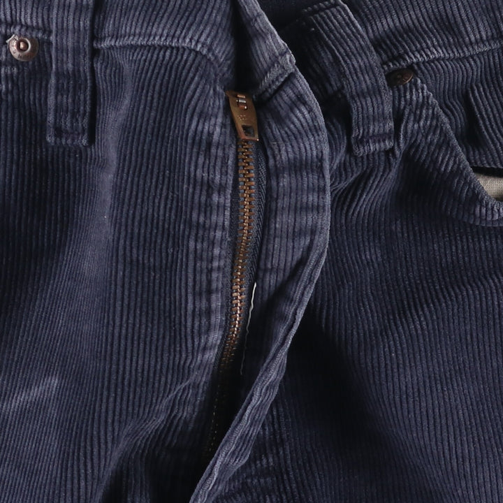 1970'S JCPenney Men's Corduroy Pants, Size W30 cotton navy blue type Vintage Second Hand