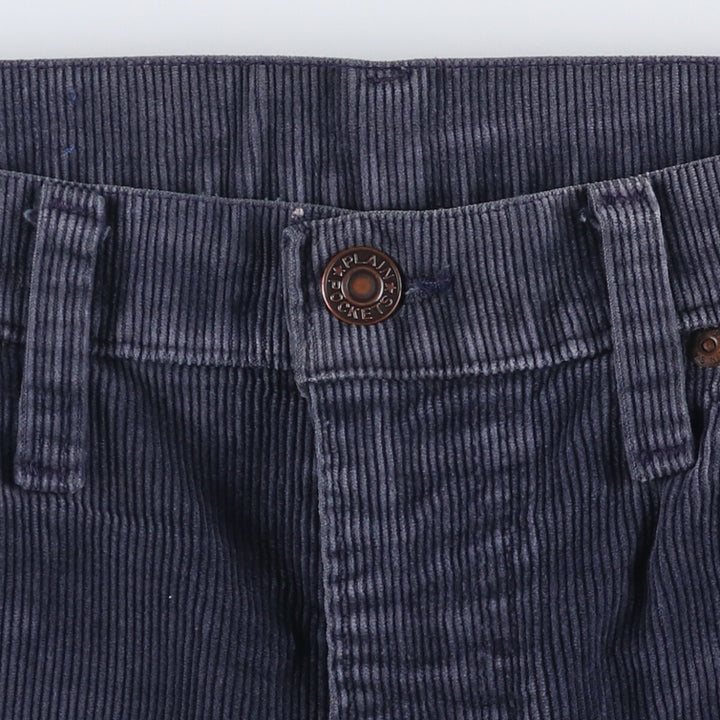 1970'S JCPenney Men's Corduroy Pants, Size W30 cotton navy blue type Vintage Second Hand