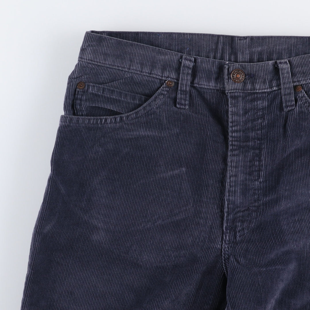 1970'S JCPenney Men's Corduroy Pants, Size W30 cotton navy blue type Vintage Second Hand