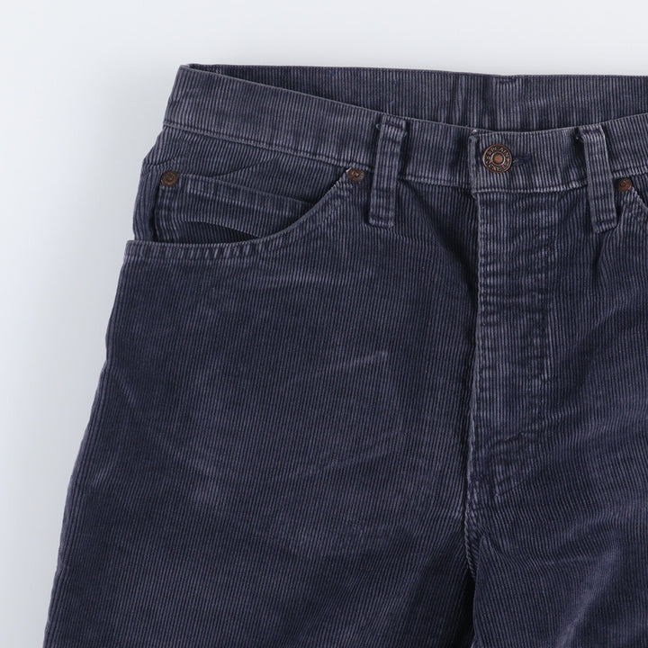 1970'S JCPenney Men's Corduroy Pants, Size W30 cotton navy blue type Vintage Second Hand