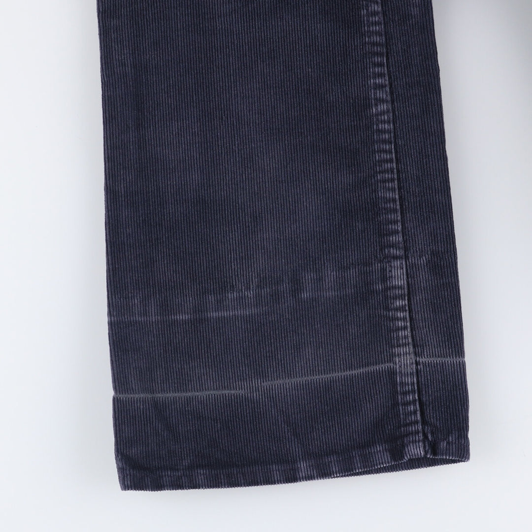 1970'S JCPenney Men's Corduroy Pants, Size W30 cotton navy blue type Vintage Second Hand