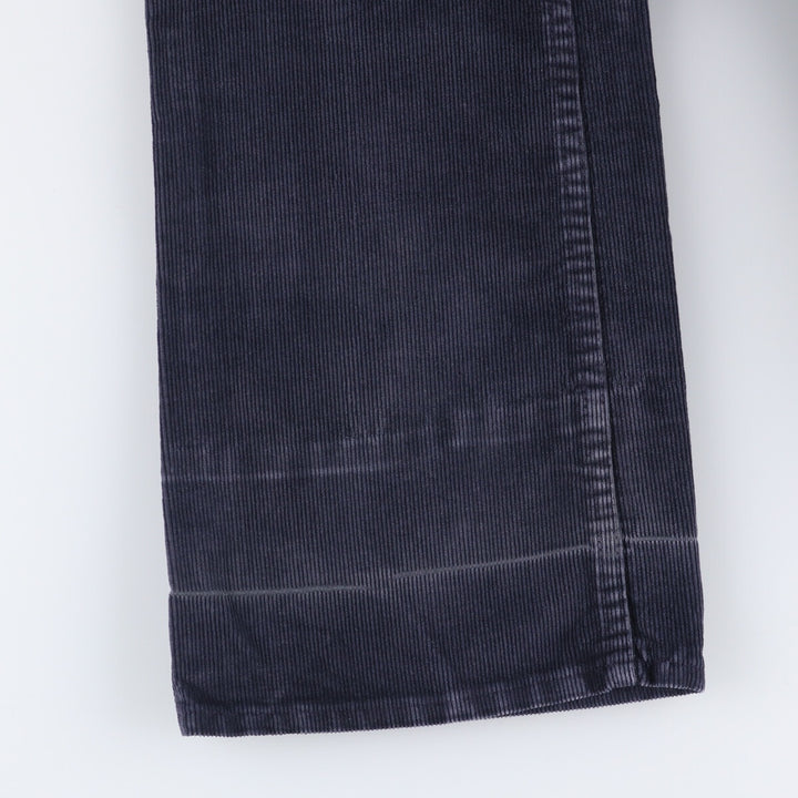 1970'S JCPenney Men's Corduroy Pants, Size W30 cotton navy blue type Vintage Second Hand